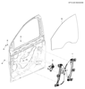Склопідйомник передньої правої двері 95226746 GM