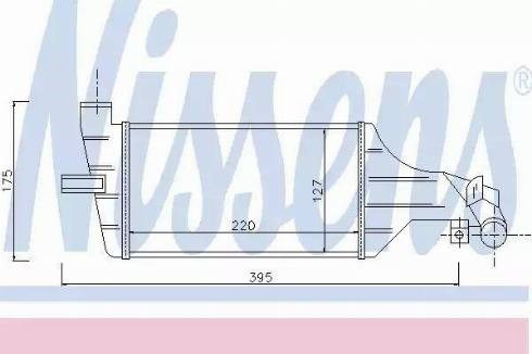 Радіатор интеркуллера 96789 NISSENS