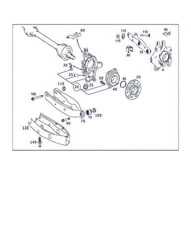 Підшипник маточини задньої A2309810127 MERCEDES