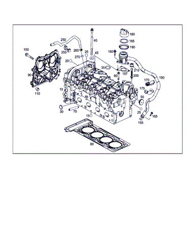 Прокладка ГБЦ A2700160020 MERCEDES