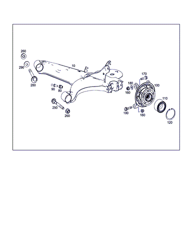 Підшипник ступиці задньої A4479810106 MERCEDES
