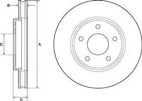 Гальмо дискове переднє BG4678C DELPHI