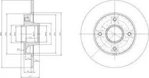 Диск заднього гальма BG9022RSC DELPHI
