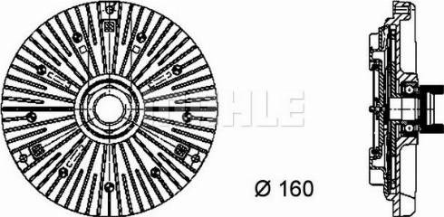 В'язкістна муфта приводу вентилятора CFC58000P MAHLE