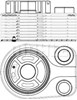 Радіатор масляний (холодильник), під фільтром CLC196000S MAHLE