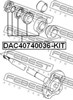 Підшипник піввісі заднього моста, зовнішній DAC40740036KIT FEBEST