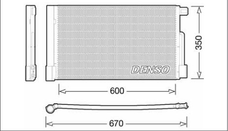 Радіатор кондиціонера DCN01004