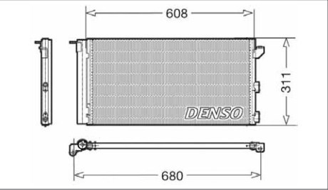 Радіатор кондиціонера DCN09105