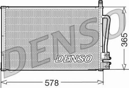 Радіатор кондиціонера ford fiesta 02-09, fusion 02-12; mazda 2 dy 03-07 DCN10008