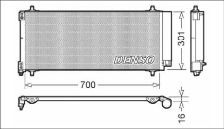 Радіатор кондиціонера DCN21027