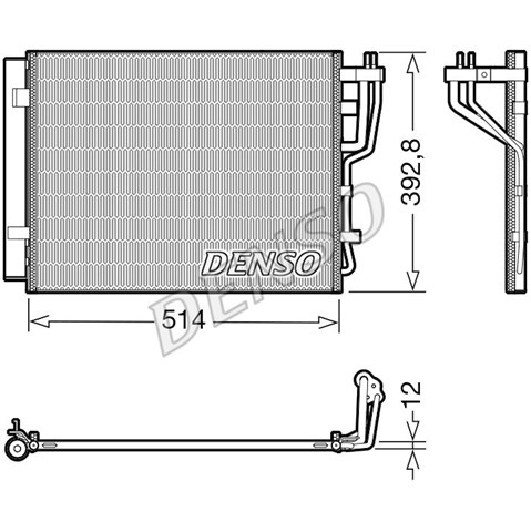 Радиатор кондиционера DCN41014