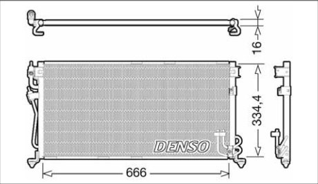 Радіатор кондиціонера DCN45002