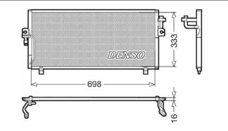 Радіатор кондиціонера DCN46010