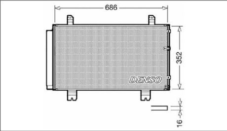 Радіатор кондиціонера DCN51002