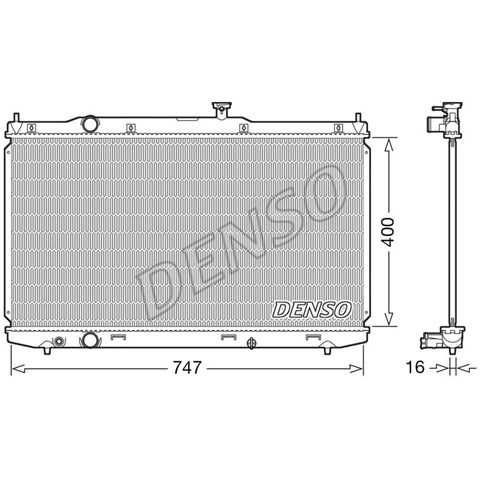 Радіатор охолодження двигуна DRM40039 DENSO