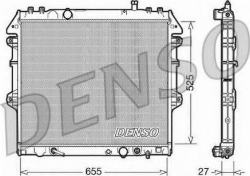 Радіатор основний DRM50045 DENSO