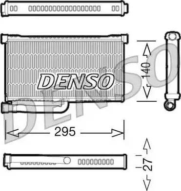 Радіатор системи опалення салона DRR02004