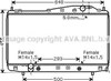 Радіатор основний DW2055 AVA