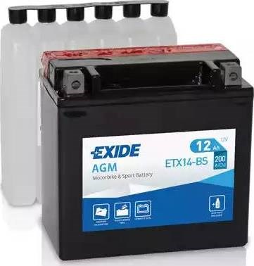 Батарея акумуляторна ETX14BS EXIDE