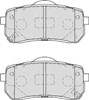 Колодки гальмові задні, дискові FDB4114 FERODO