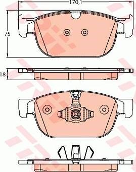 Гальмівні колодки GDB2153 TRW