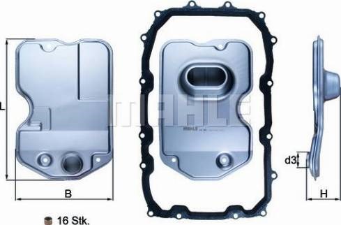 Масло АКПП HX160KIT MAHLE