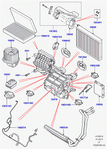 Мотор пічки JGC500050