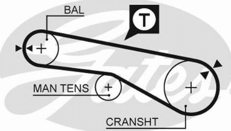 Ремінь ГРМ, комплект Mitsubishi Galant VIII