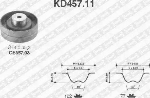 Роликовий модуль натягувача ременя (ролик, ремінь) KD457.11