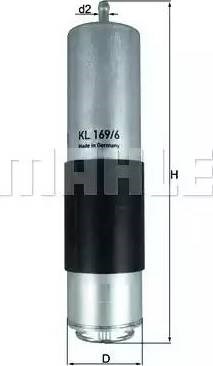 Фільтр палива KL1696D MAHLE