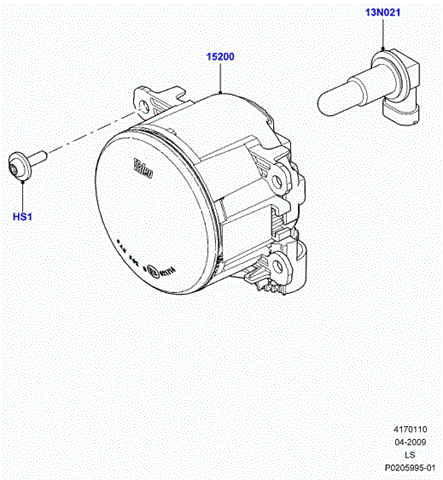 Фара противотуманная (противотуманка) range rover vogue l322 / sport l320 / land rover discovery 3/4 l319 / freelander 2 l359 LR057400