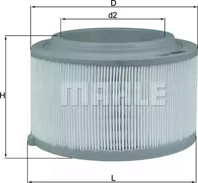 Фільтр повітряний LX3458 MAHLE