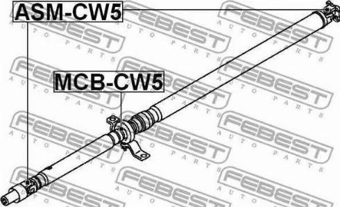 Підвісний підшипник карданного валу MCBCW5 FEBEST