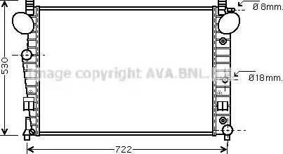 Підвіска радіатора MSA2308 AVA