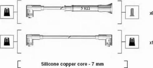 Дріт високовольтний MSK546 MAGNETI MARELLI
