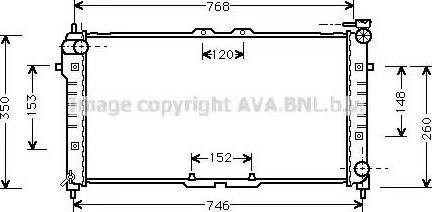 Ava mazda радіатор охолодження mazda 626 iv,v 1.8/2.0 91- MZ2027