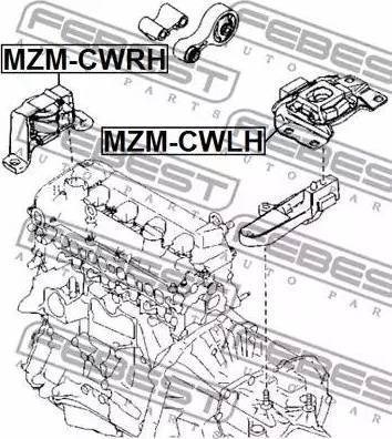 Опора двигуна / кпп MZM-CWRH