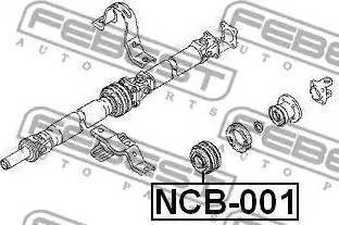 Підвісний підшипник карданного валу NCB001 FEBEST