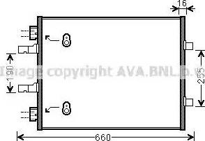 Конденсатор кондиціонера OL5480 AVA