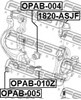 Сайлентблок передній цапфи (кулака) OPAB010Z FEBEST