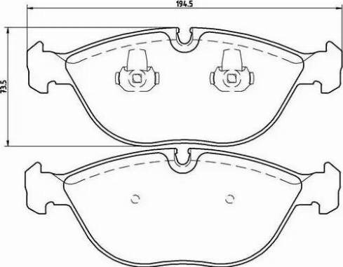 Тормозні колодки P06019 BREMBO