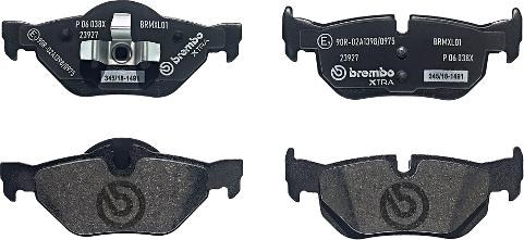 Задні колодки P06038X BREMBO