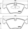 Колодки гальмівні передні, дискові P06040 BREMBO