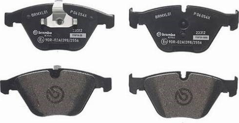 Передні гальмівні колодки P06054X BREMBO