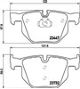 Задні гальмівні колодки P06056 BREMBO