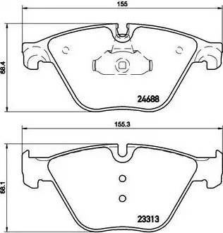 Колодки гальмівні дискові комплект P06074 BREMBO