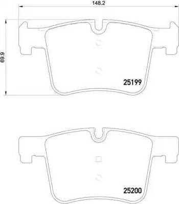 Тормозні колодки P06075 BREMBO