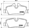 Задні гальмівні колодки P06090 BREMBO