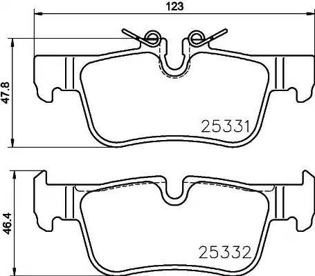Задні дискові колодки P06094 BREMBO
