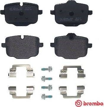 Колодки гальмівні задні, дискові P06101 BREMBO
